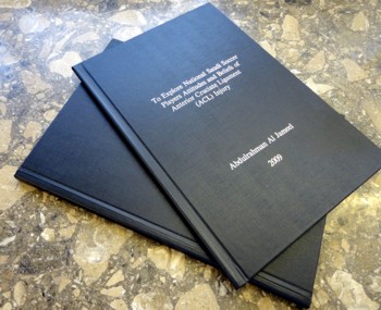 hardcover thesis binding